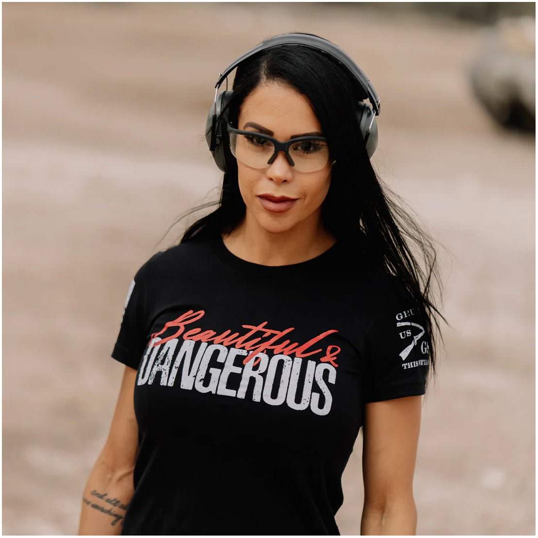 Grunt Style Women's Beautiful & Dangerous T-Shirt - Black - Forza Sports
