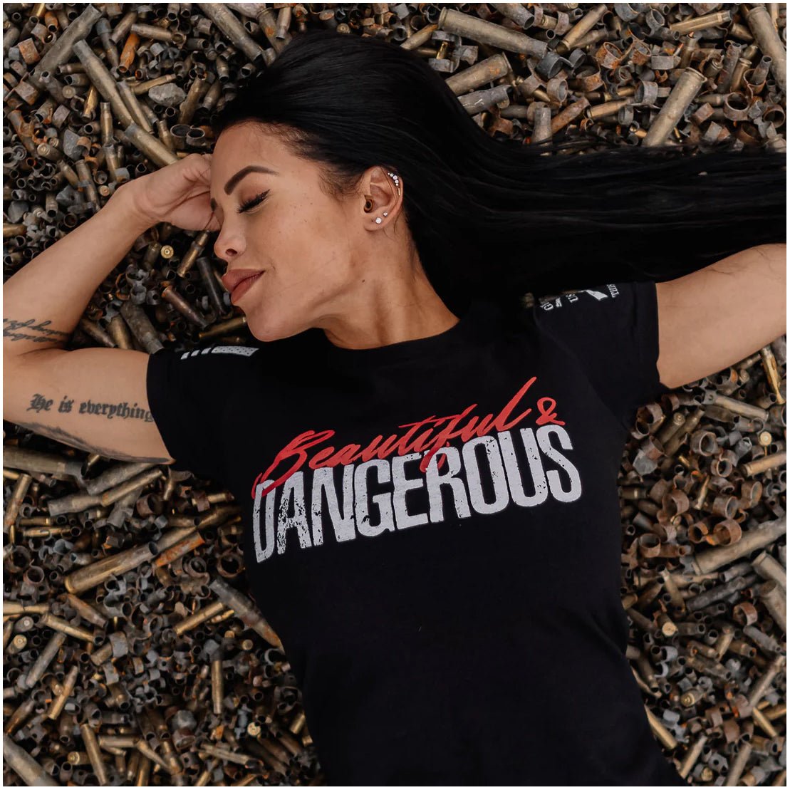Grunt Style Women's Beautiful & Dangerous T-Shirt - Black - Forza Sports