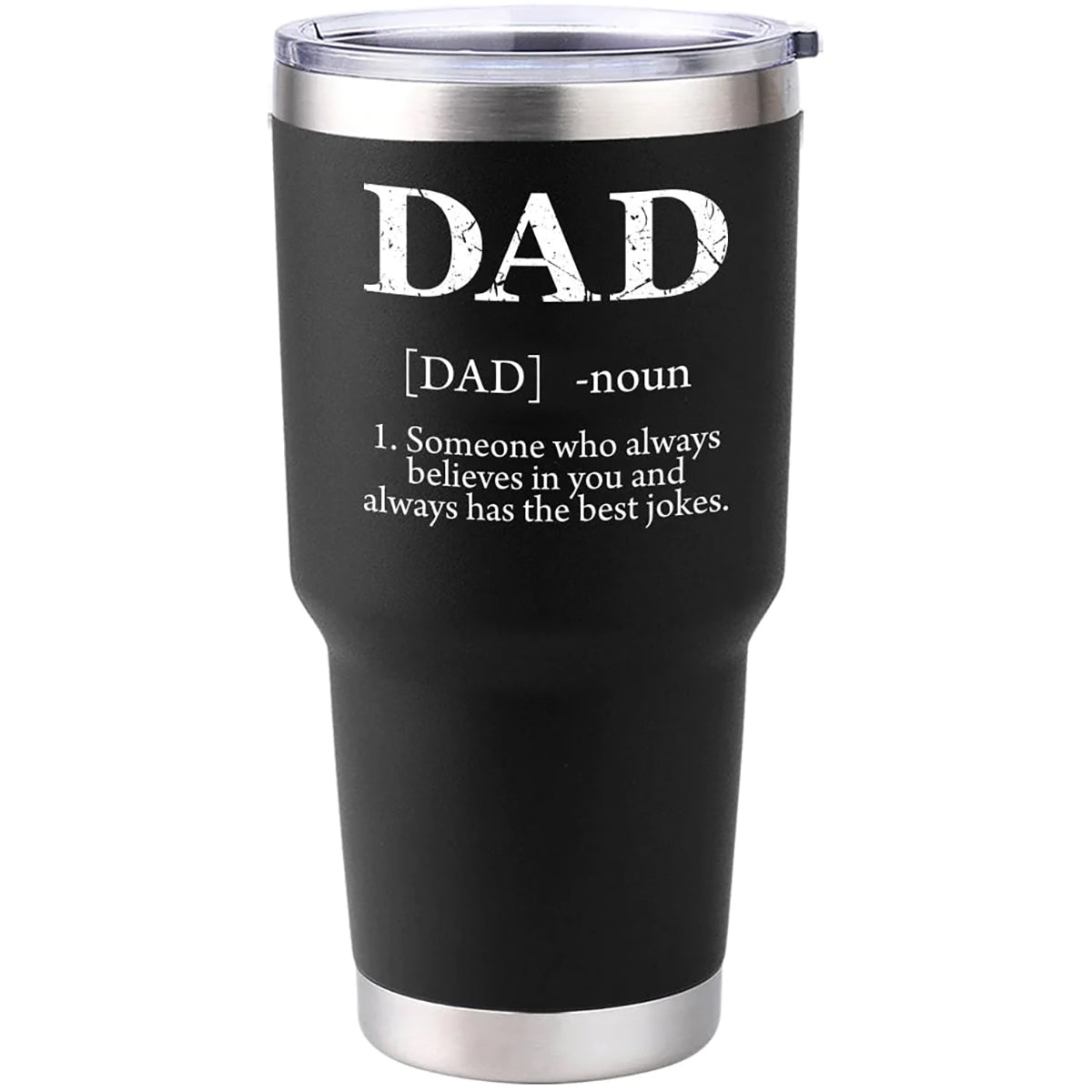 Grunt Style Dad Defined Vacuum Insulated Stainless Steel Tumbler - Black - Forza Sports