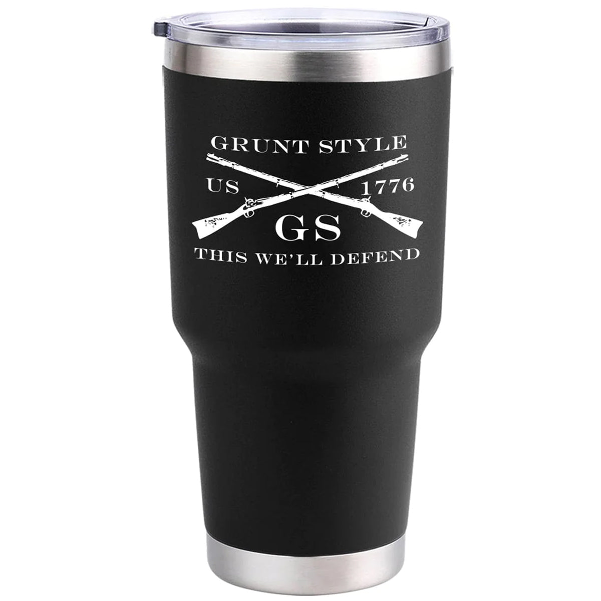 Grunt Style American Spartan 2.0 Vacuum Insulated Stainless Steel Tumbler - Black - Forza Sports
