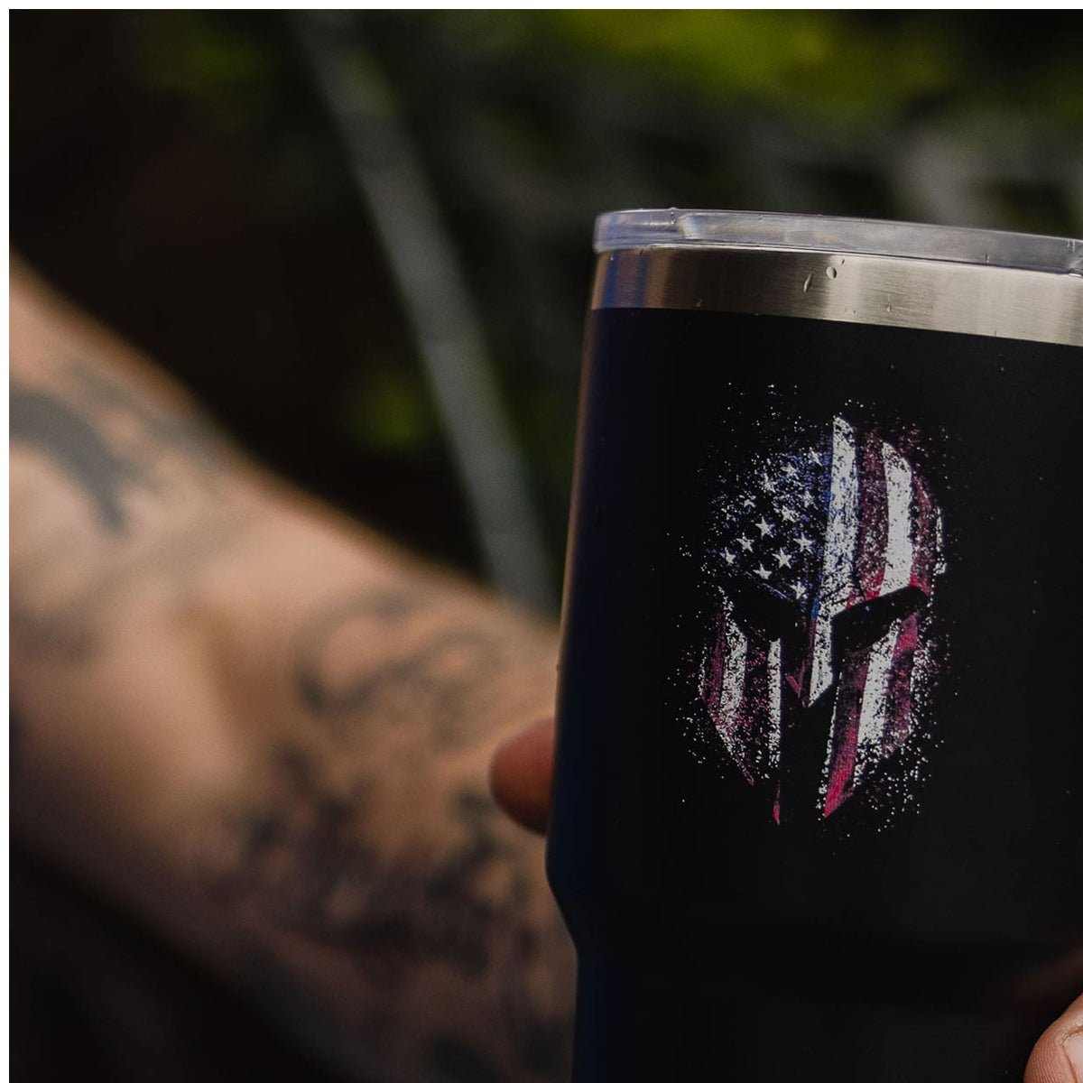 Grunt Style American Spartan 2.0 Vacuum Insulated Stainless Steel Tumbler - Black - Forza Sports