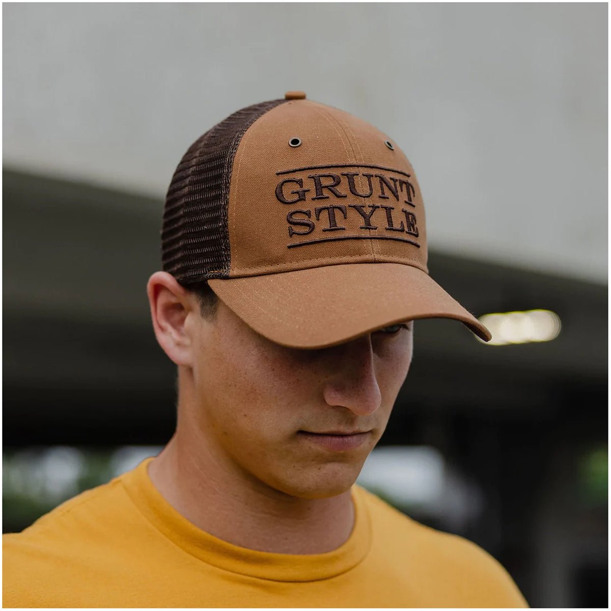 Grunt Style Stacked Logo Trucker Hat - Forza Sports
