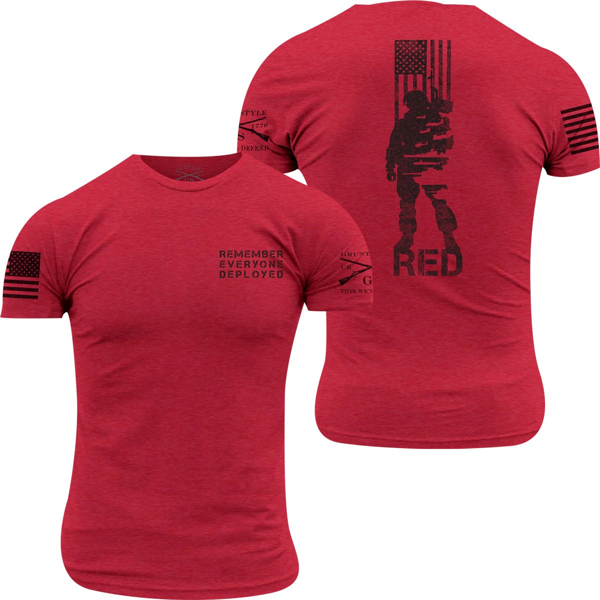 Grunt Style R.E.D. All Forces T-Shirt - Forza Sports