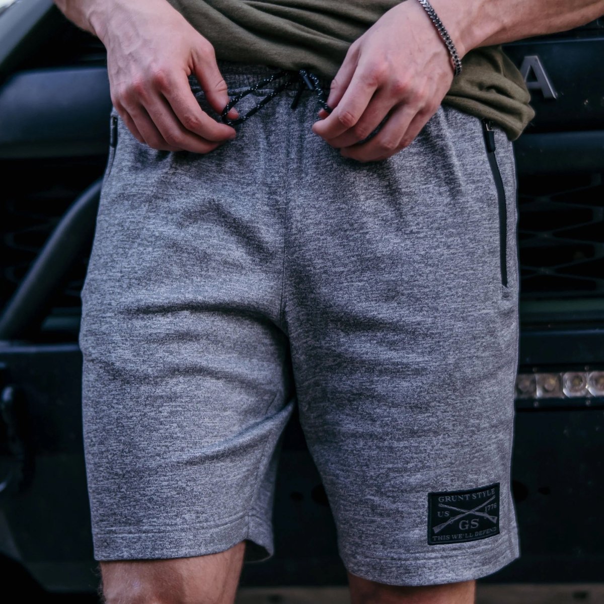 Grunt Style Commando Lounge Fleece Shorts - Gray - Forza Sports