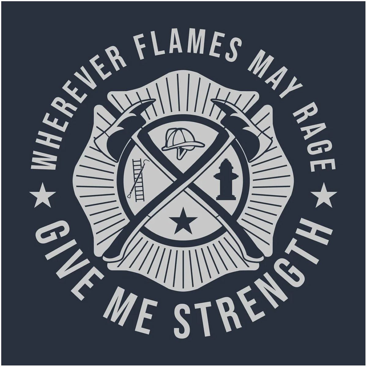 Grunt Style Wherever Flames May Rage T-Shirt - Navy - Forza Sports