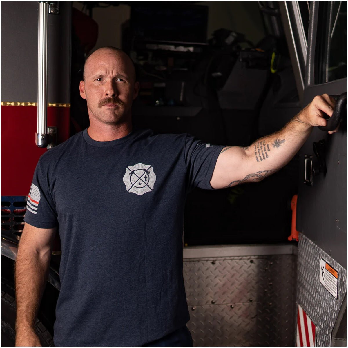 Grunt Style Wherever Flames May Rage T-Shirt - Navy - Forza Sports