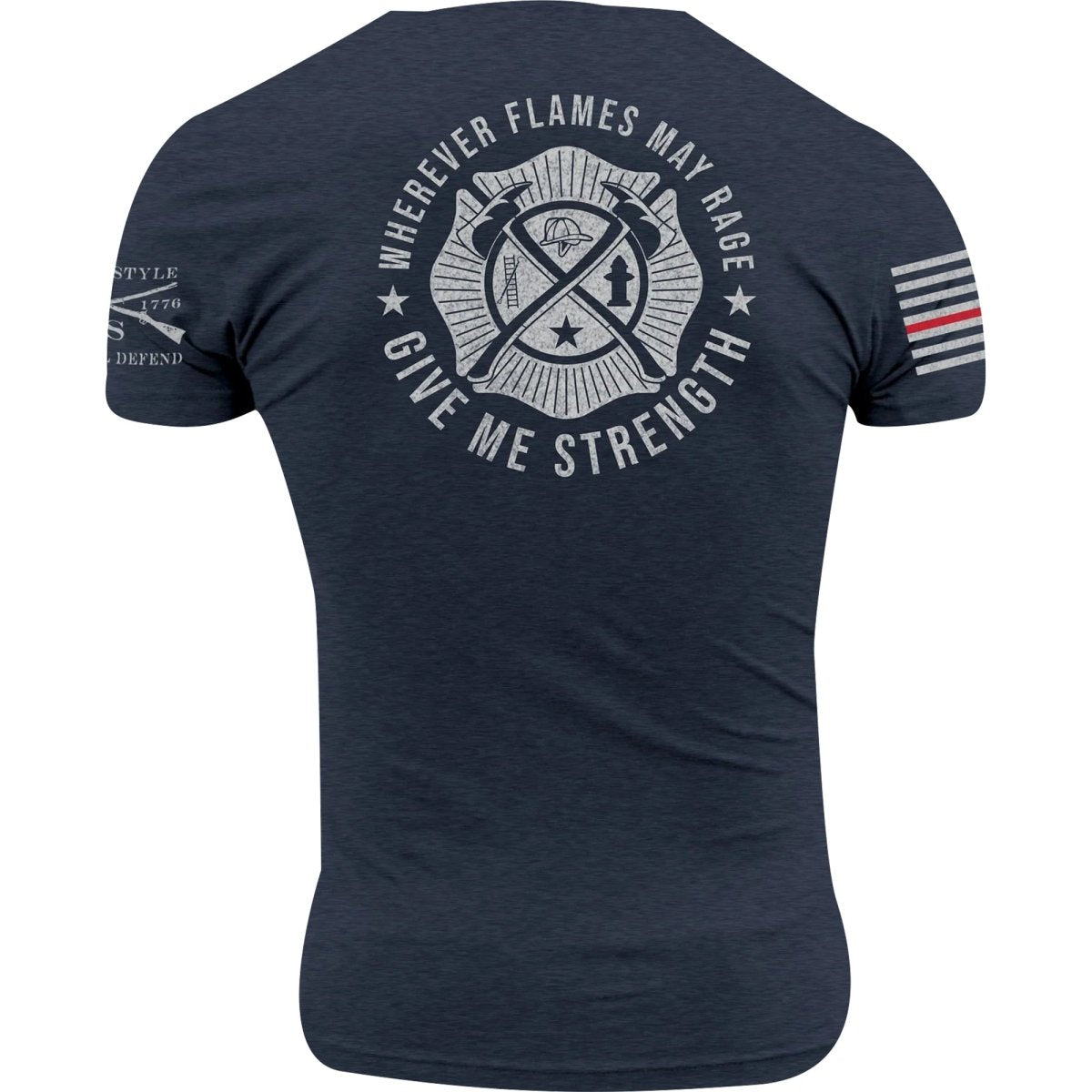 Grunt Style Wherever Flames May Rage T-Shirt - Navy - Forza Sports