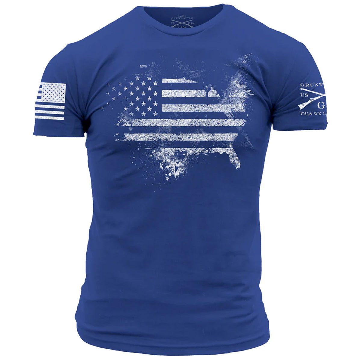 Grunt Style American Acid T-Shirt - Royal - Forza Sports