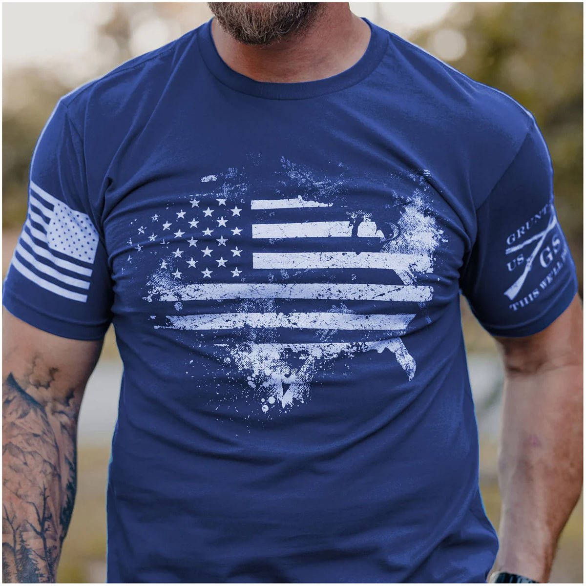 Grunt Style American Acid T-Shirt - Royal - Forza Sports