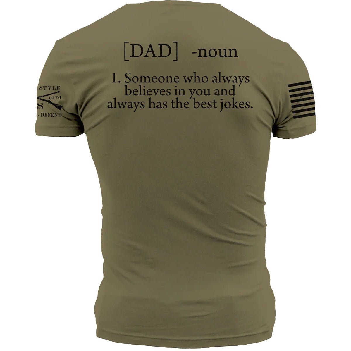 Grunt Style Dad Defined T-Shirt - Military Green/Black - Forza Sports