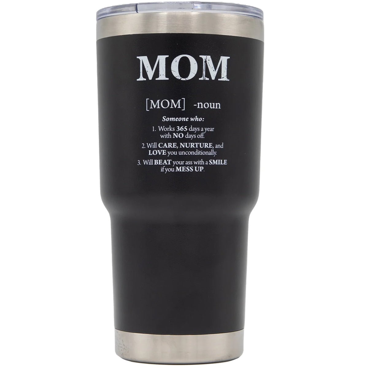Grunt Style Mom Defined Vacuum Insulated Stainless Steel Tumbler - Black - Forza Sports