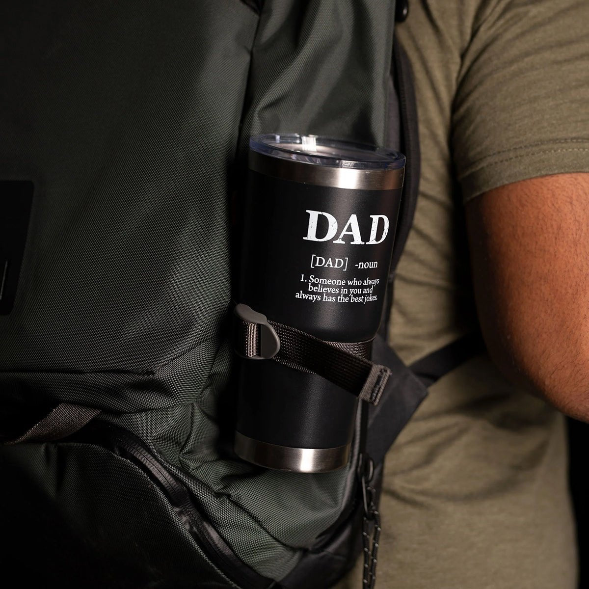 Grunt Style Dad Defined Vacuum Insulated Stainless Steel Tumbler - Black - Forza Sports