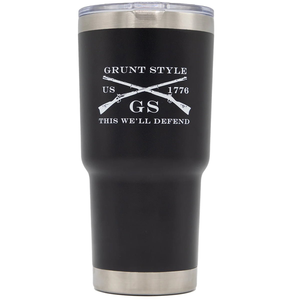 Grunt Style Beautiful Badass Vacuum Insulated Stainless Steel Tumbler - Black - Forza Sports