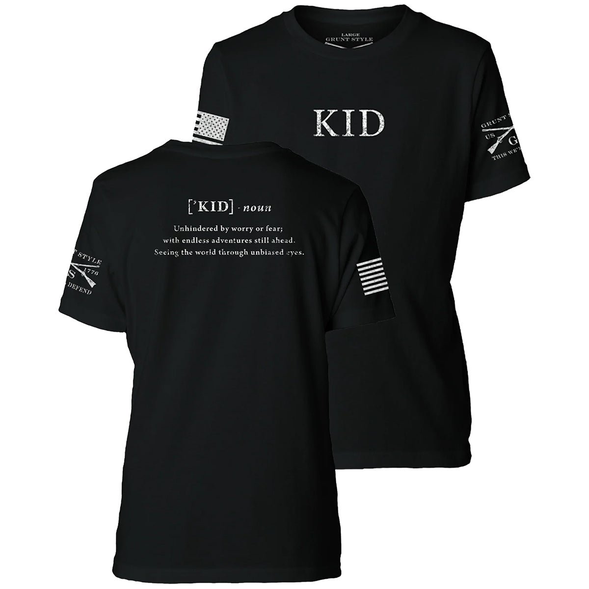 Grunt Style Youth Kid Defined T-Shirt - Black - Forza Sports