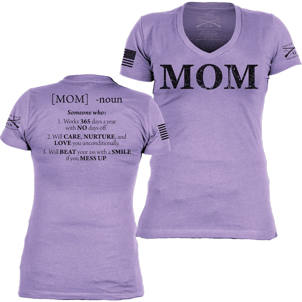 Grunt Style Women's Mom Defined V - Neck T-Shirt - Forza Sports