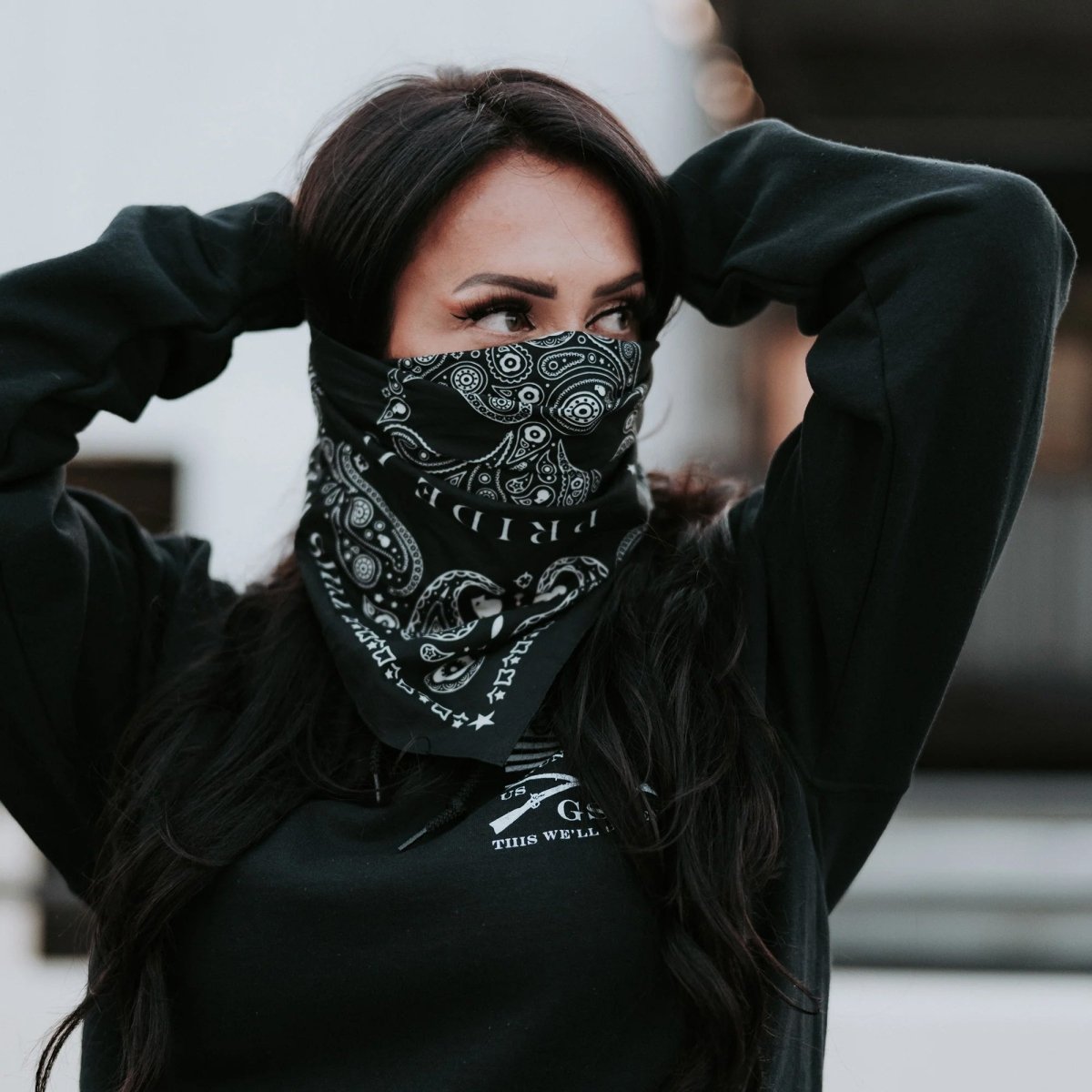 Grunt Style Death Paisley Bandana - Black - Forza Sports