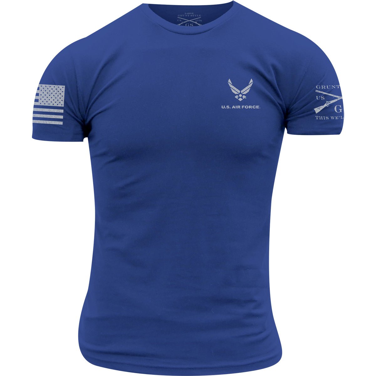 Grunt Style USAF - Basic Logo T-Shirt - Royal Blue - Forza Sports