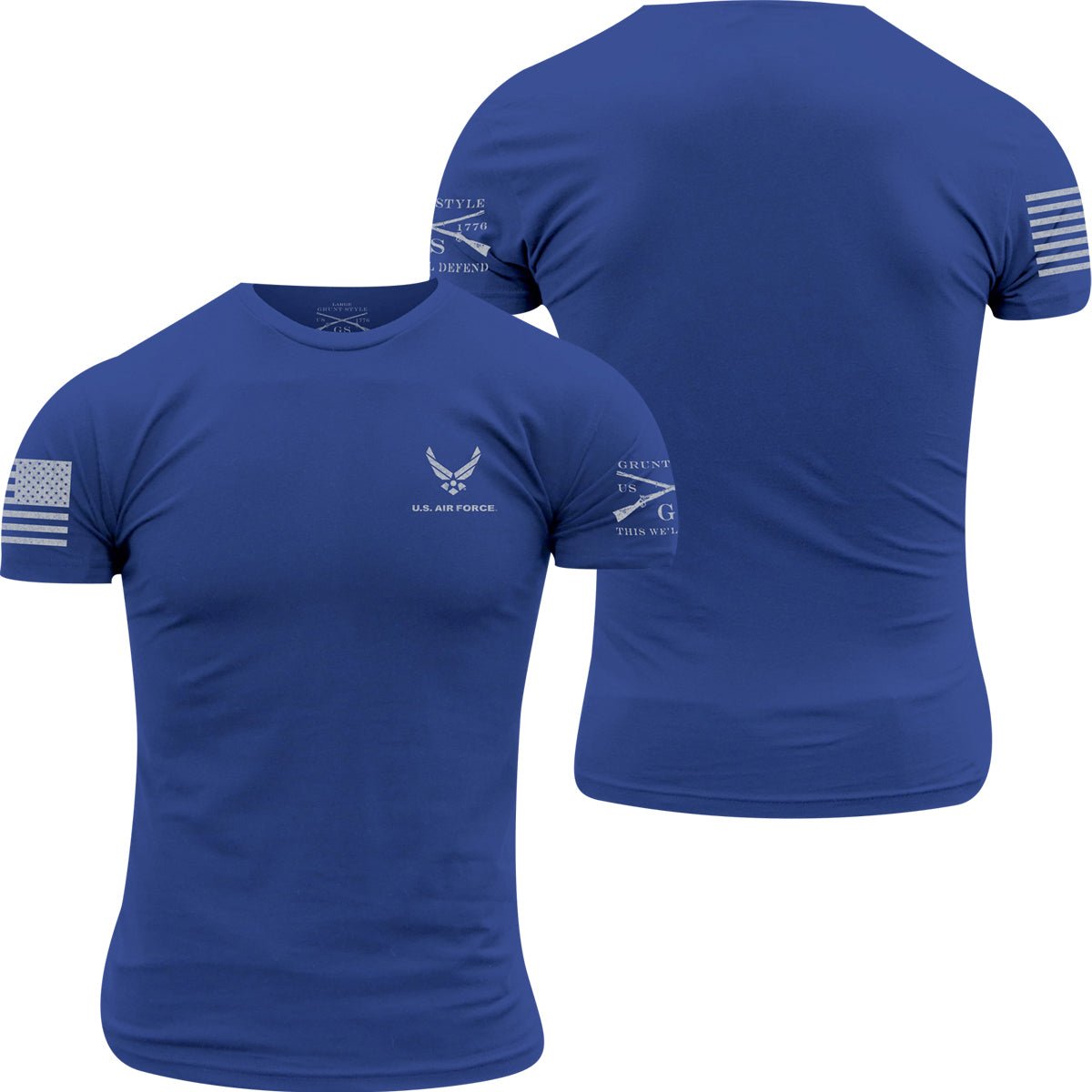 Grunt Style USAF - Basic Logo T-Shirt - Royal Blue - Forza Sports