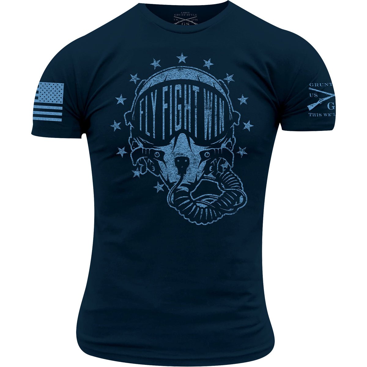 Grunt Style USAF - Fly, Fight, Win T-Shirt - Midnight Navy - Forza Sports