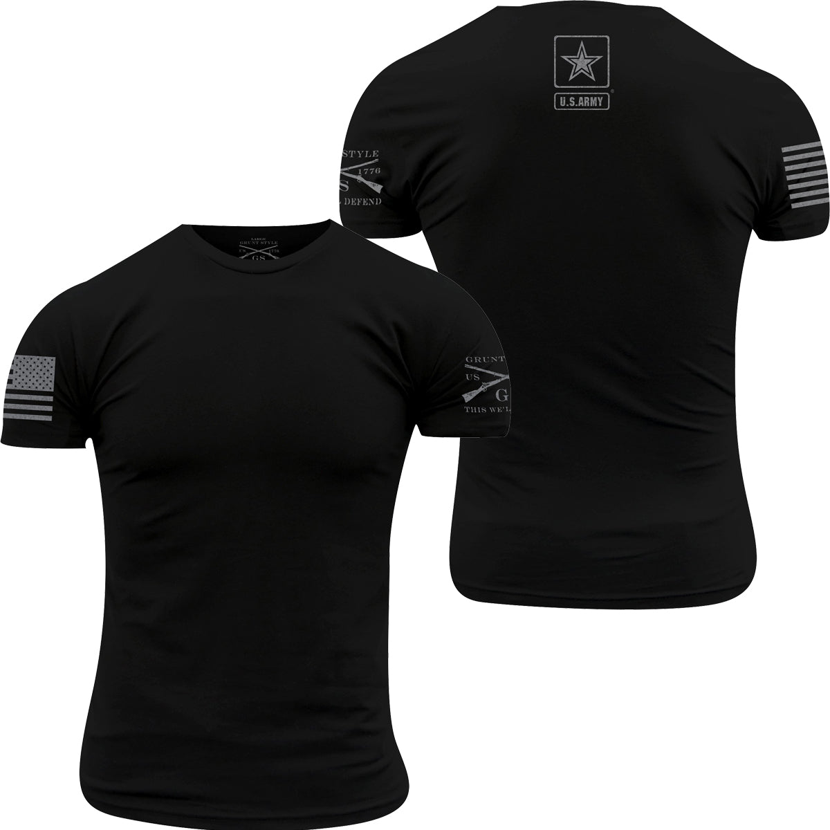 Grunt Style Army - Basic Back Logo T-Shirt - Black - Forza Sports