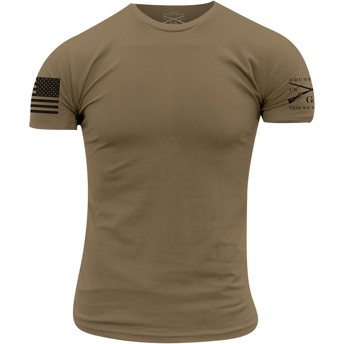 Grunt Style Army - Basic Back Logo T-Shirt - Tan 499 - Forza Sports