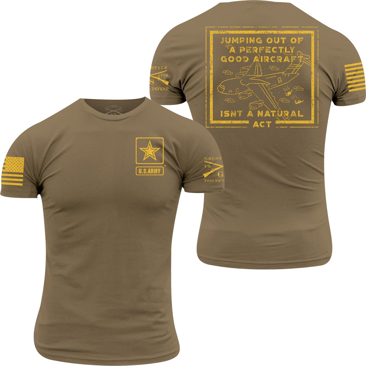 Grunt Style Army - Jump T-Shirt - Military Green - Forza Sports