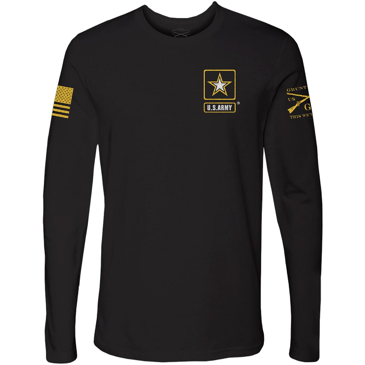 Grunt Style Army - Basic Full Logo Long Sleeve T-Shirt - Black - Forza Sports