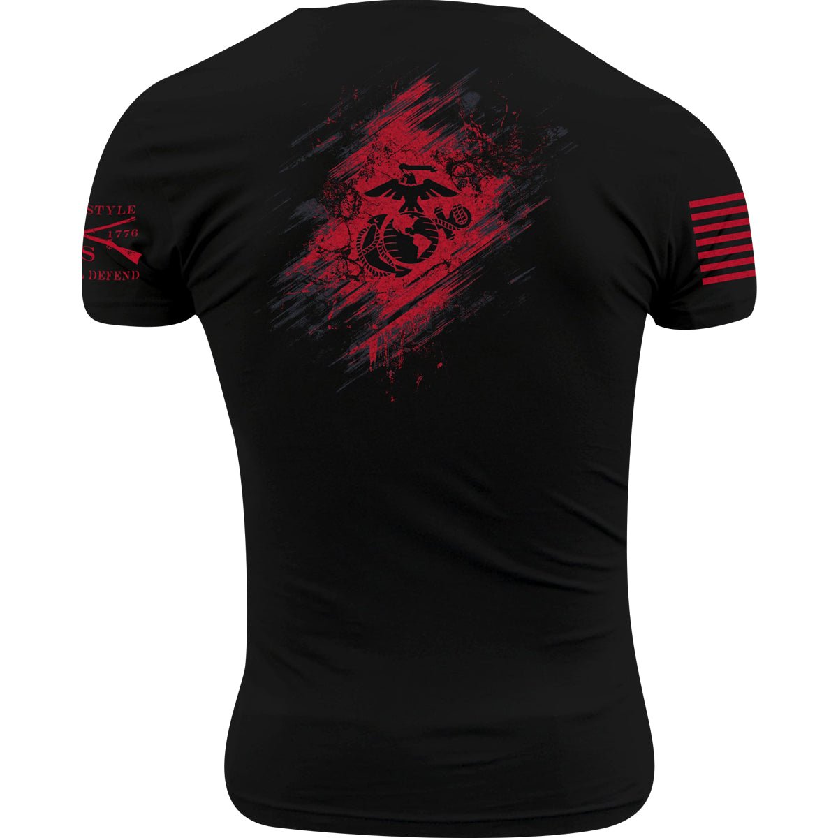 Grunt Style USMC - Bound In Blood T-Shirt - Black - Forza Sports