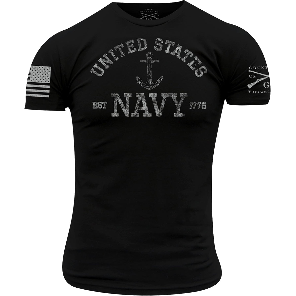 Grunt Style USN - Est. 1775 T-Shirt - Black - Forza Sports
