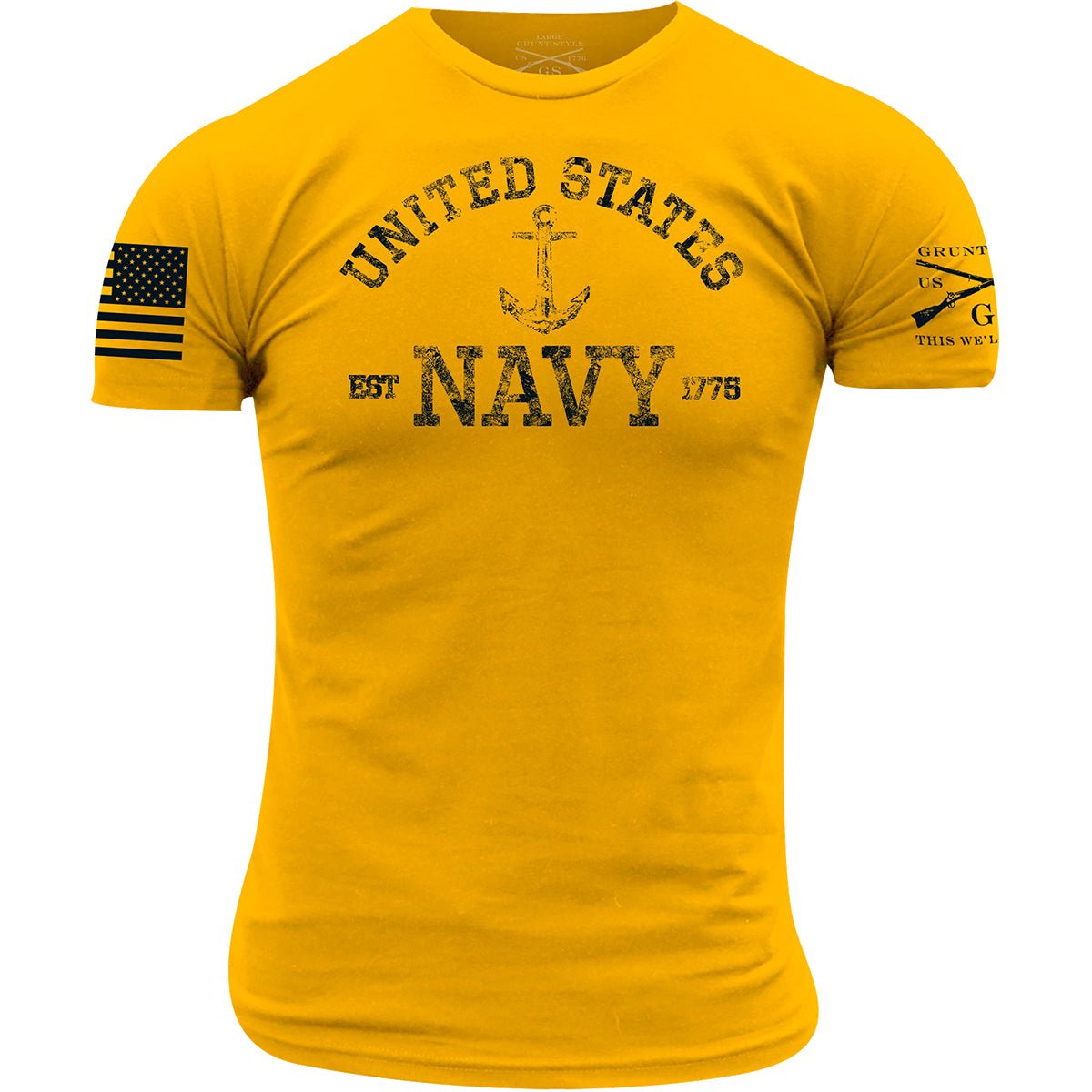 Grunt Style USN - Est. 1775 T-Shirt - Gold - Forza Sports