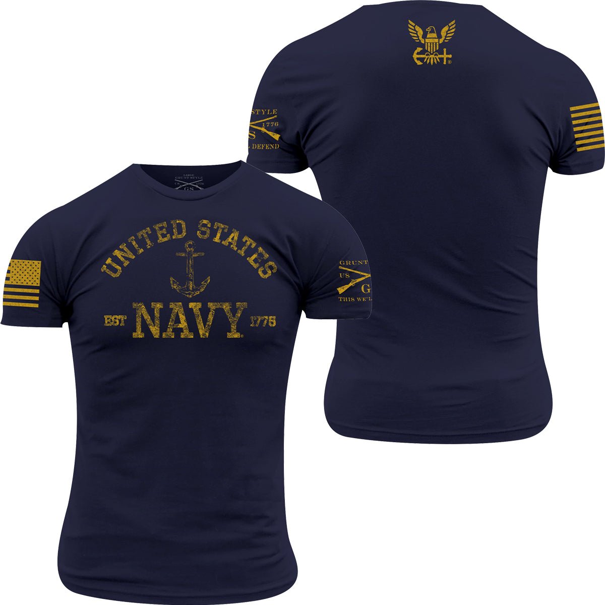 Grunt Style USN - Est. 1775 T-Shirt - Navy - Forza Sports