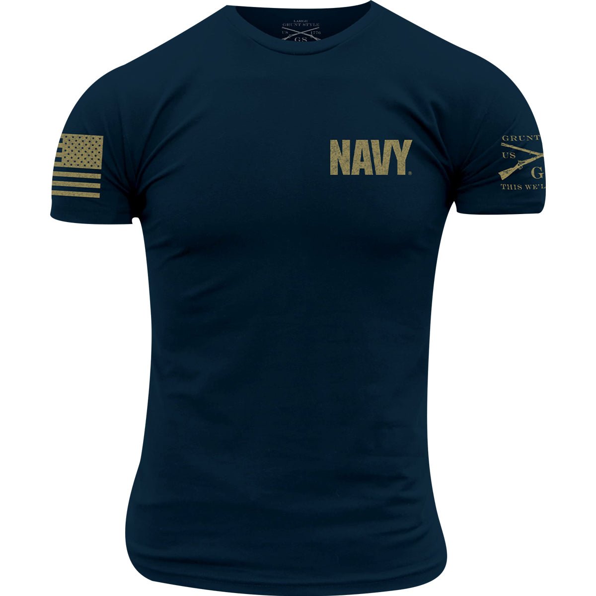 Grunt Style USN - Edge of the World T-Shirt - Navy - Forza Sports