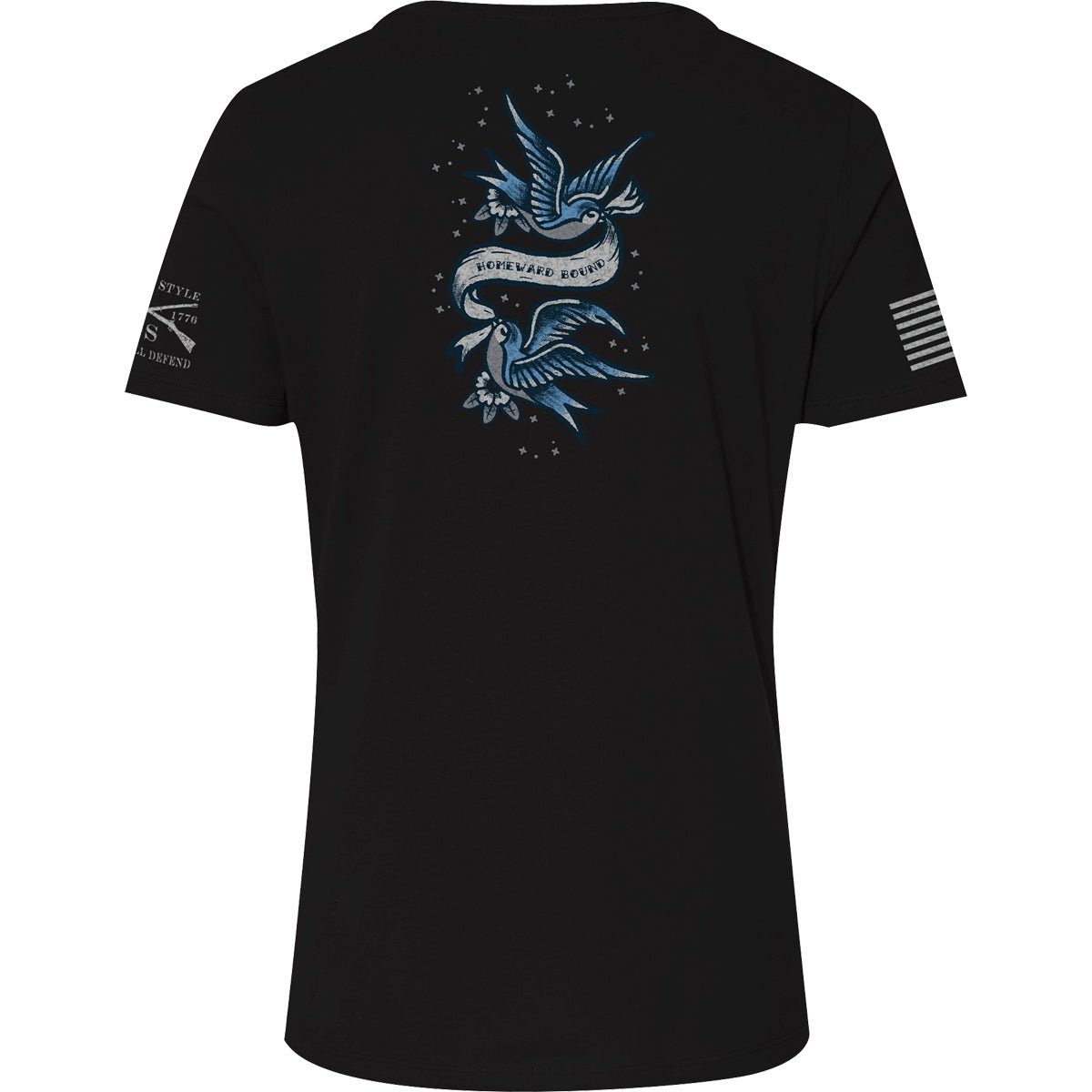Grunt Style Women's Relaxed Fit USN - Homeward Bound T-Shirt - Black - Forza Sports