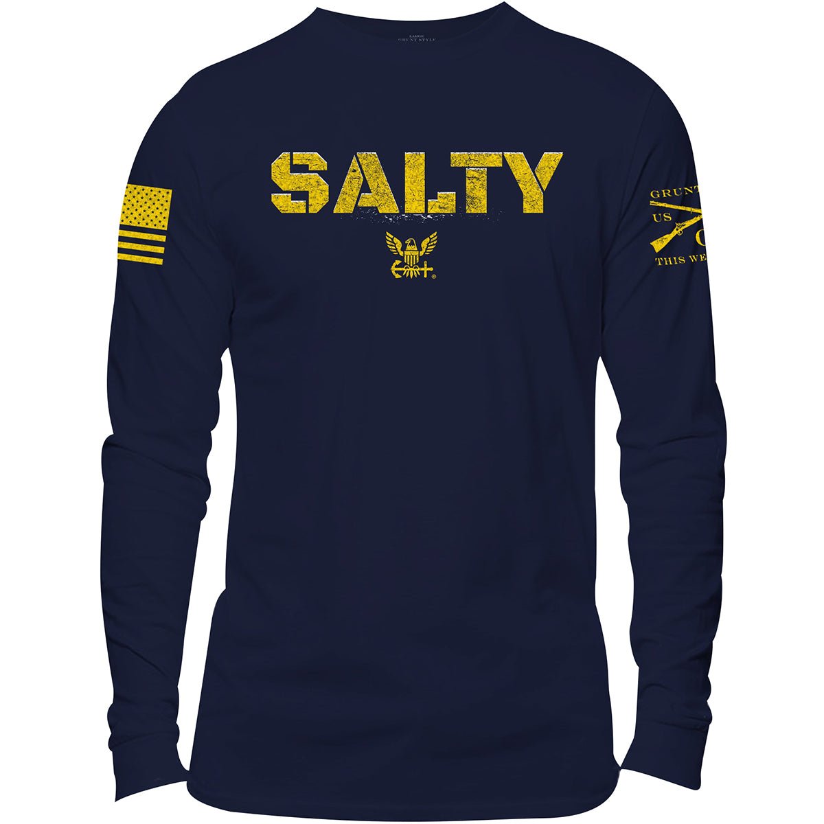 Grunt Style USN - Salty Long Sleeve T-Shirt - Navy - Forza Sports