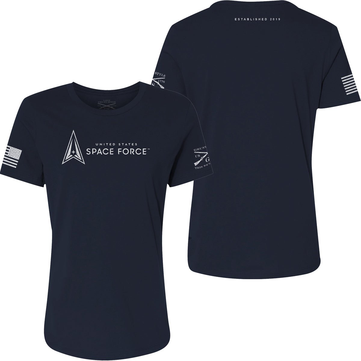 Grunt Style Women's USSF - Est. 2019 Relaxed Fit T-Shirt - Navy - Forza Sports