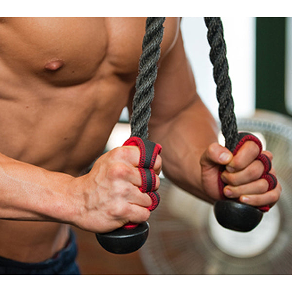 Person using resistance ropes for exercise