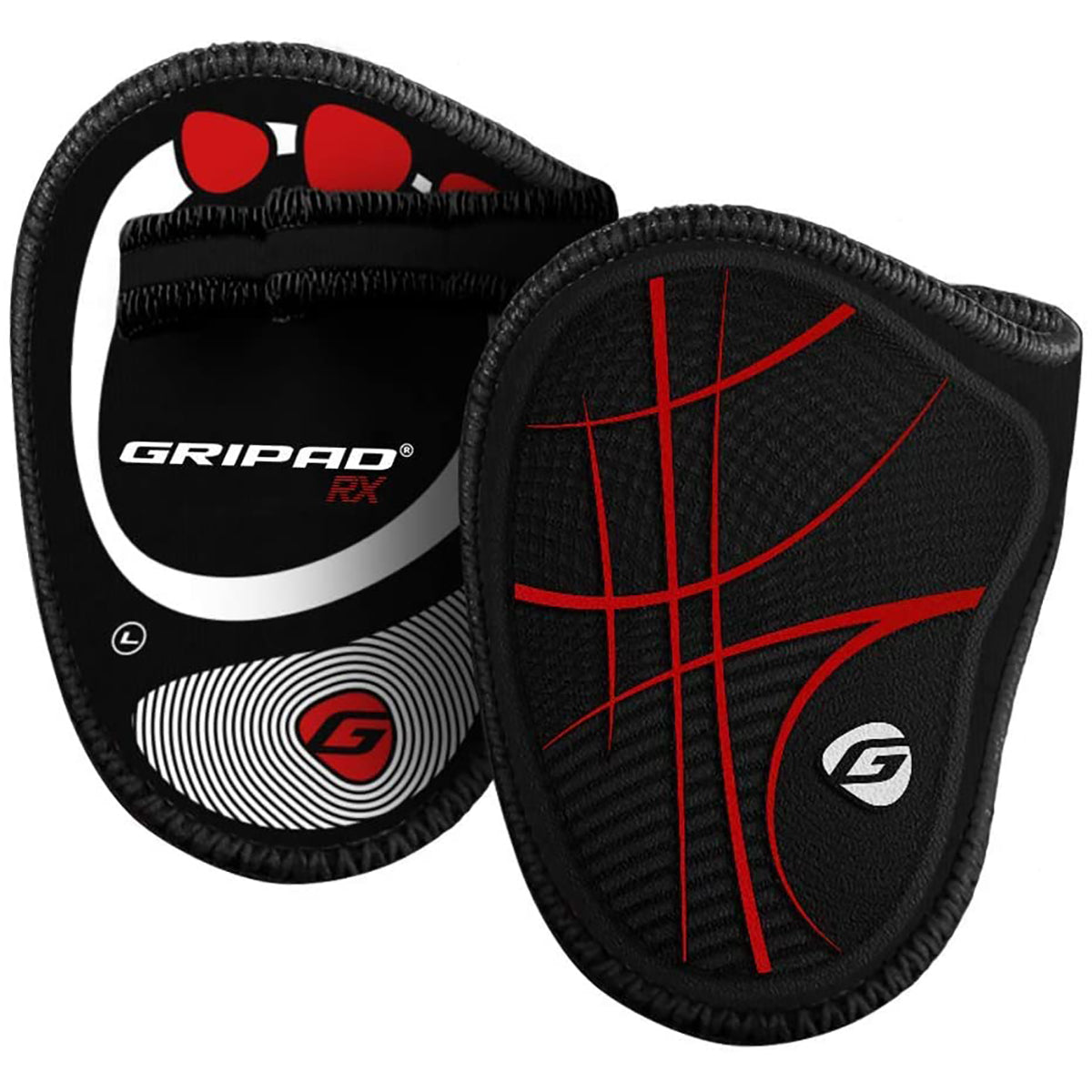 Black and red grip pad with 'Gripad' branding on a white background