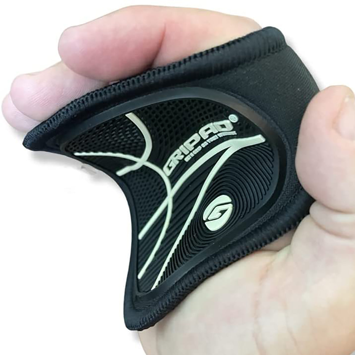 Black grip pad on a hand with a white background - Forza Sports