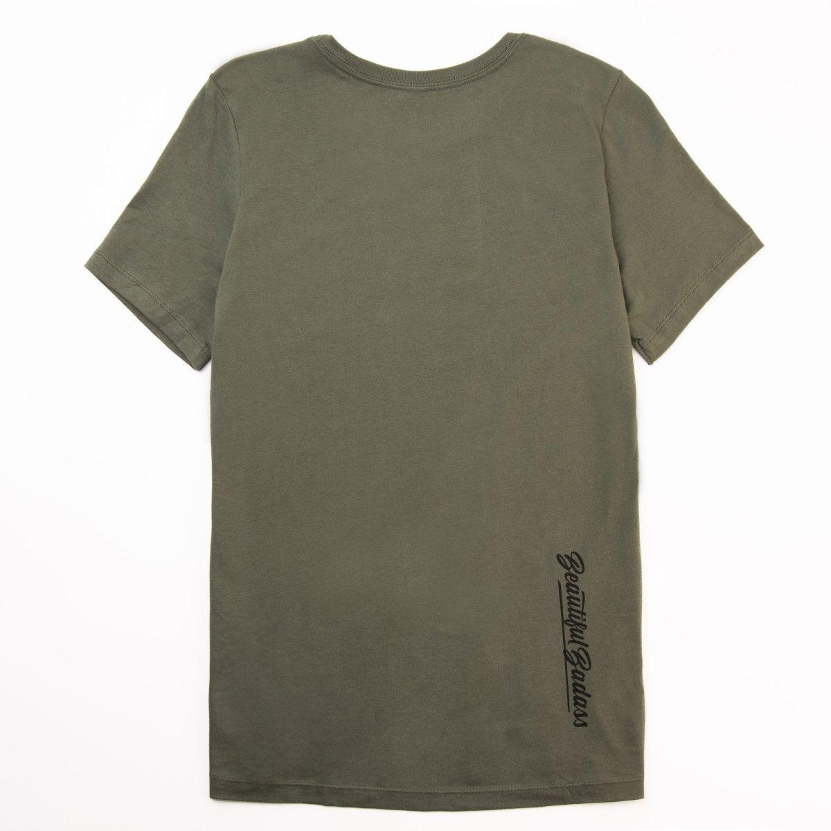 Grunt Style Women's Relaxed Fit Beautiful Badass 2.0 T-Shirt - Military Green - Forza Sports