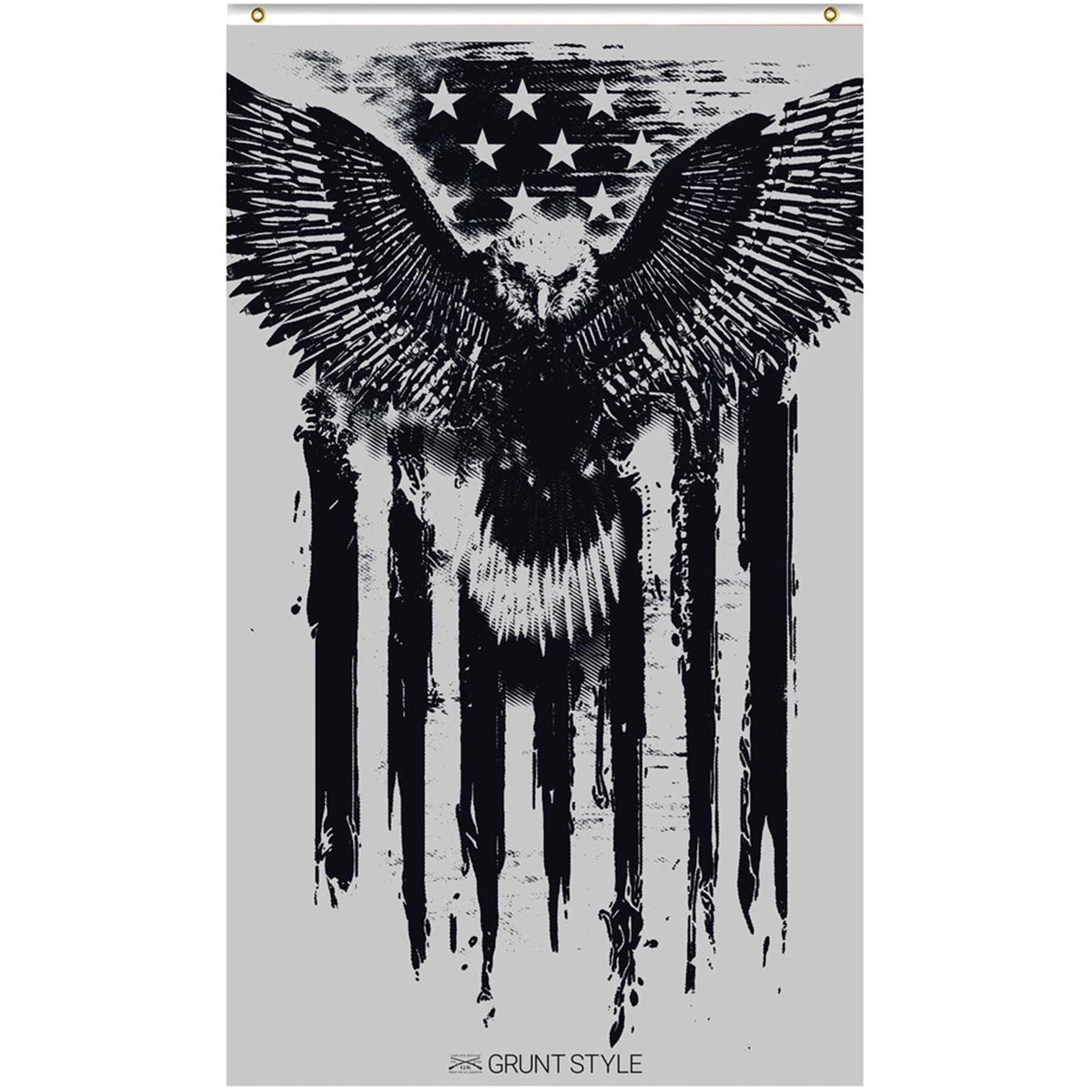 Grunt Style Eagle Flag - Black/Gray - Forza Sports