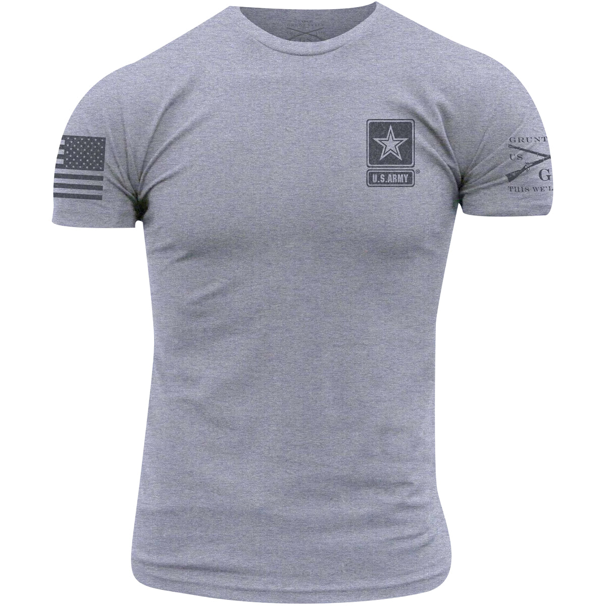 Grunt Style Army - Basic T-Shirt - Heather Gray - Forza Sports