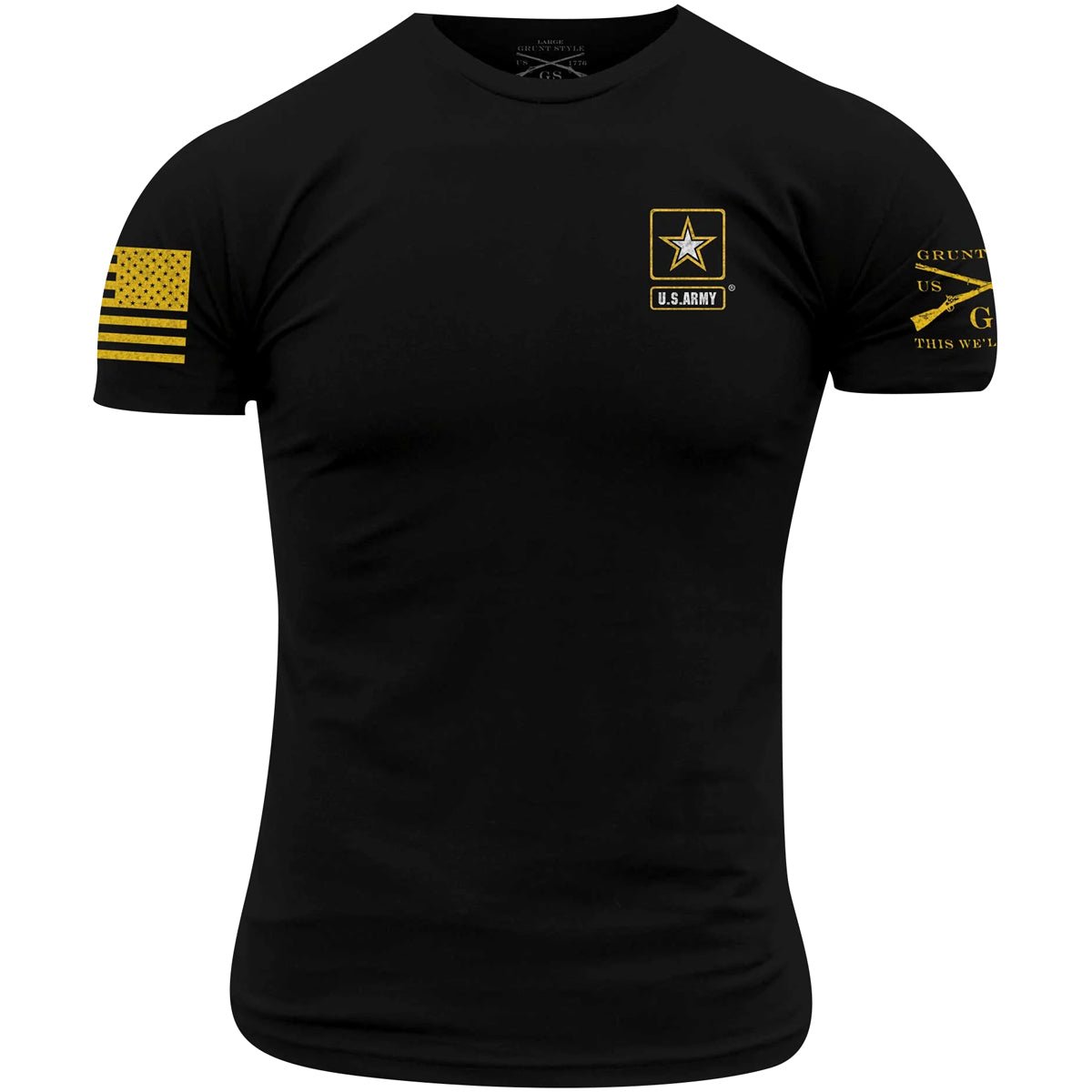 Grunt Style Army - Basic Full Logo T-Shirt - Black - Forza Sports