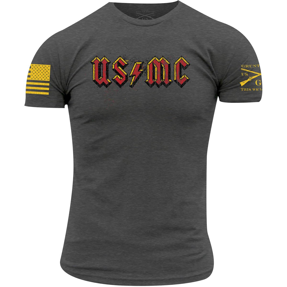 Grunt Style USMC - Rock T-Shirt - Gray - Forza Sports