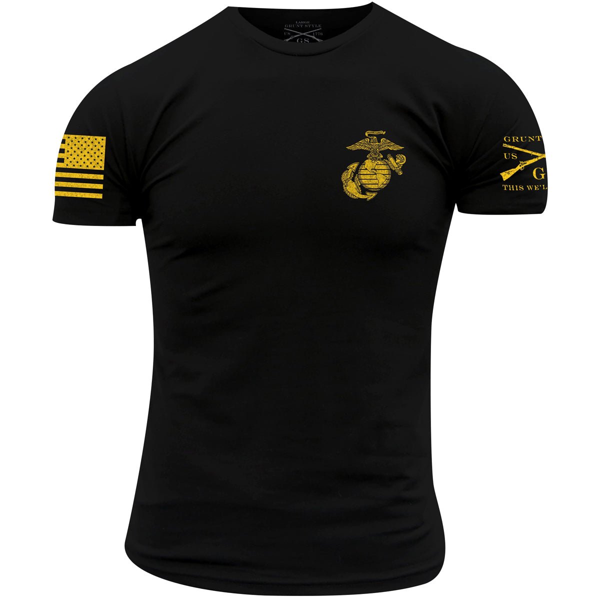 Grunt Style USMC - Eagle Globe & Anchor Basic II T-Shirt - Black - Forza Sports