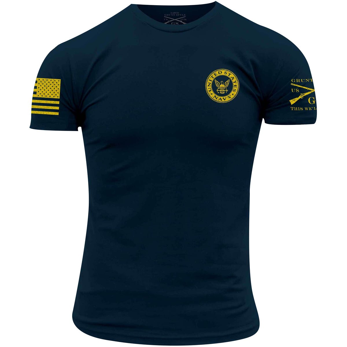 Grunt Style USN - Navy Colors T-Shirt - Navy - Forza Sports