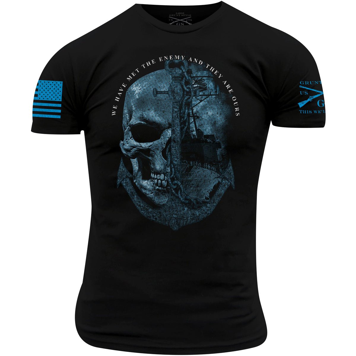 Grunt Style USN - The Enemy Is Ours T-Shirt - Black - Forza Sports