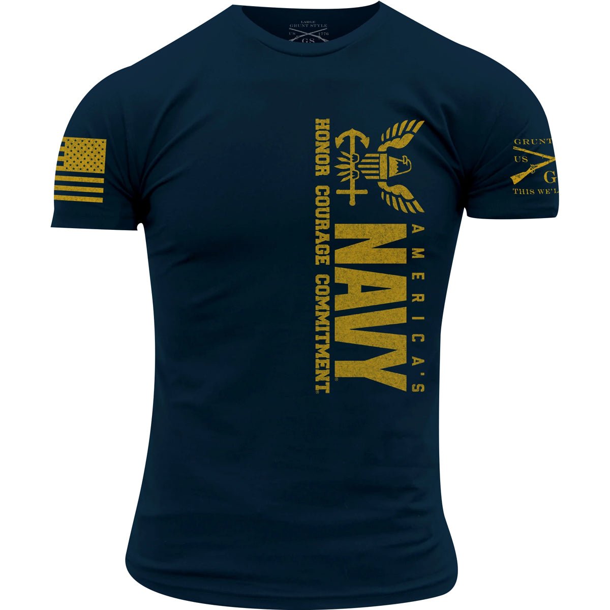 Grunt Style USN - America's Navy T-Shirt - Navy - Forza Sports