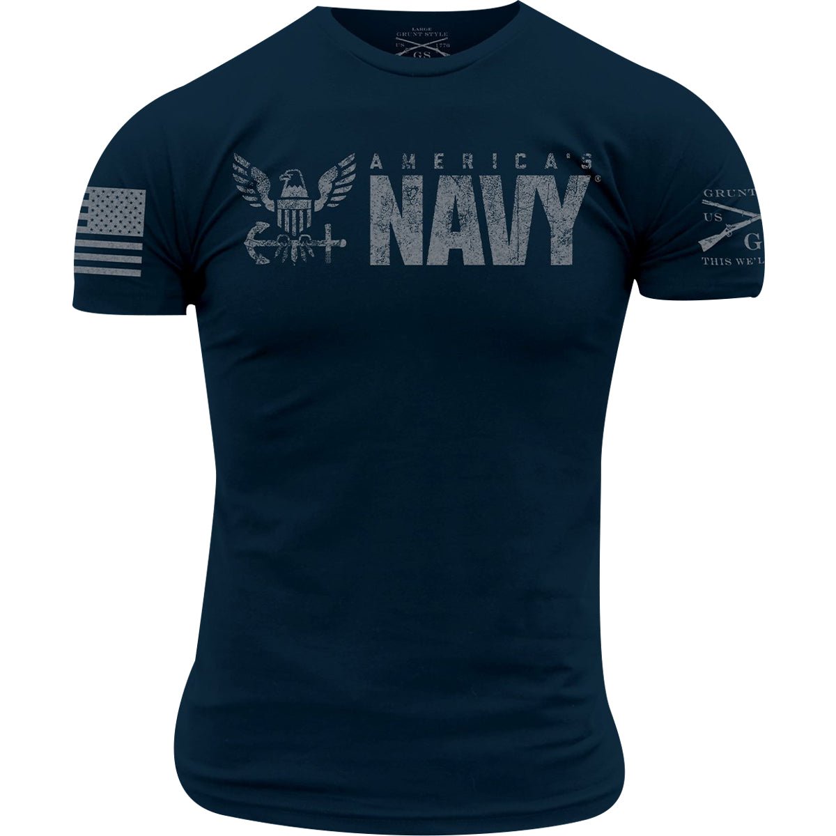 Grunt Style USN - Ship Happens T-Shirt - Navy - Forza Sports