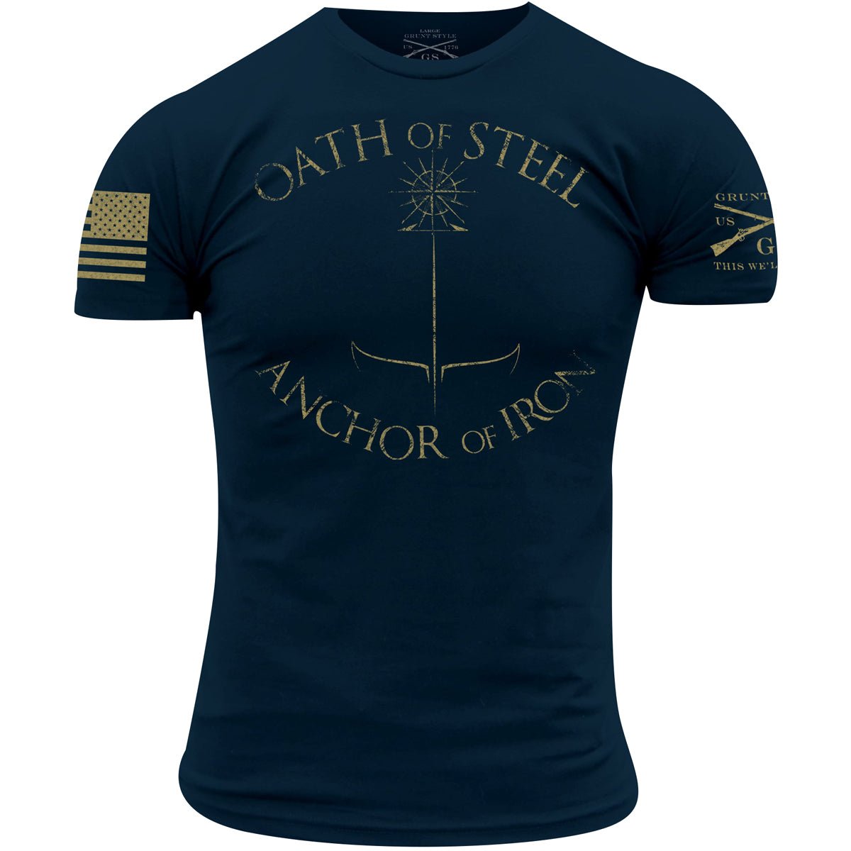 Grunt Style USN - Oaths & Anchors T-Shirt - Navy - Forza Sports