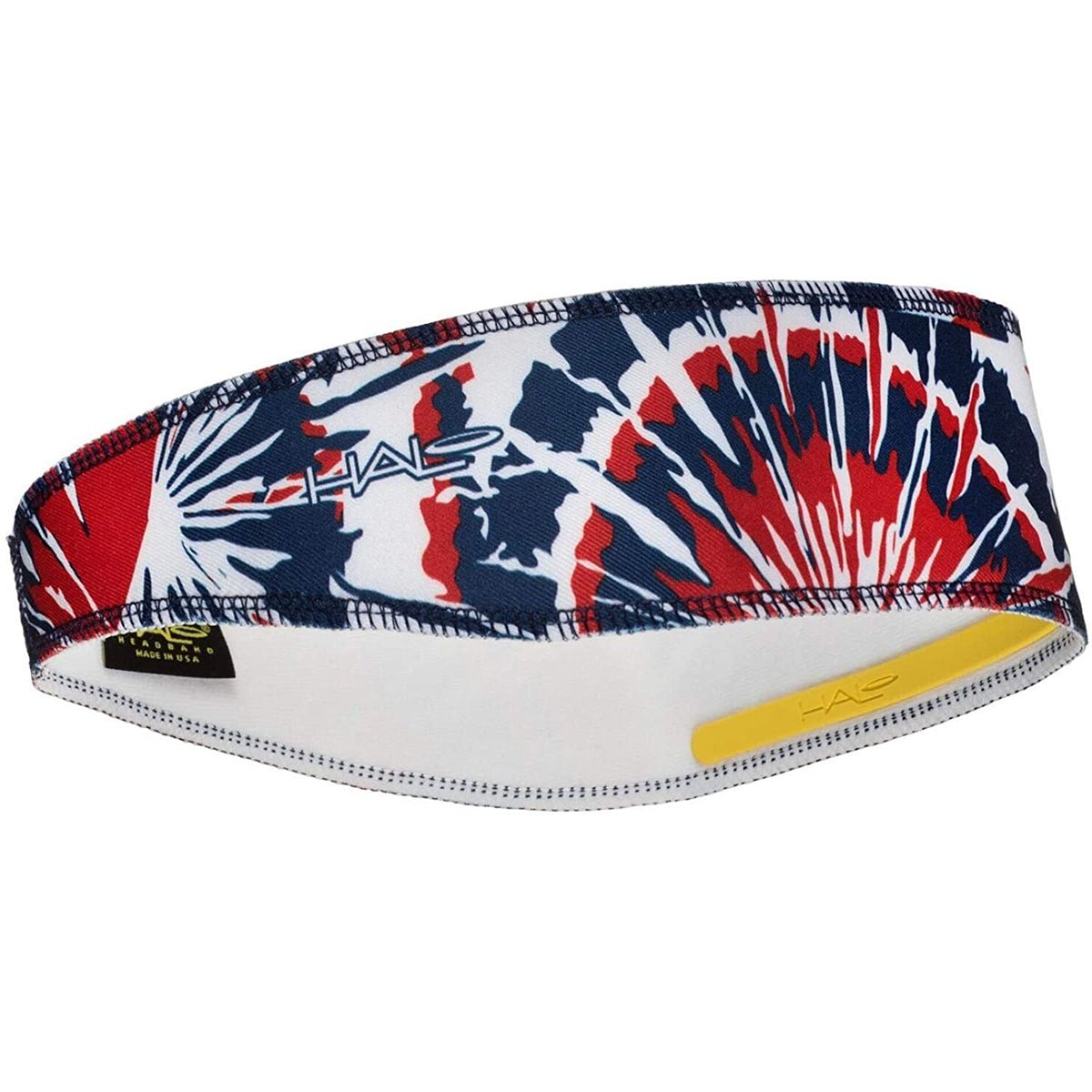 Halo Headband Pullover II Sweatband - Red/White/Blue Tie-Dye - Forza Sports
